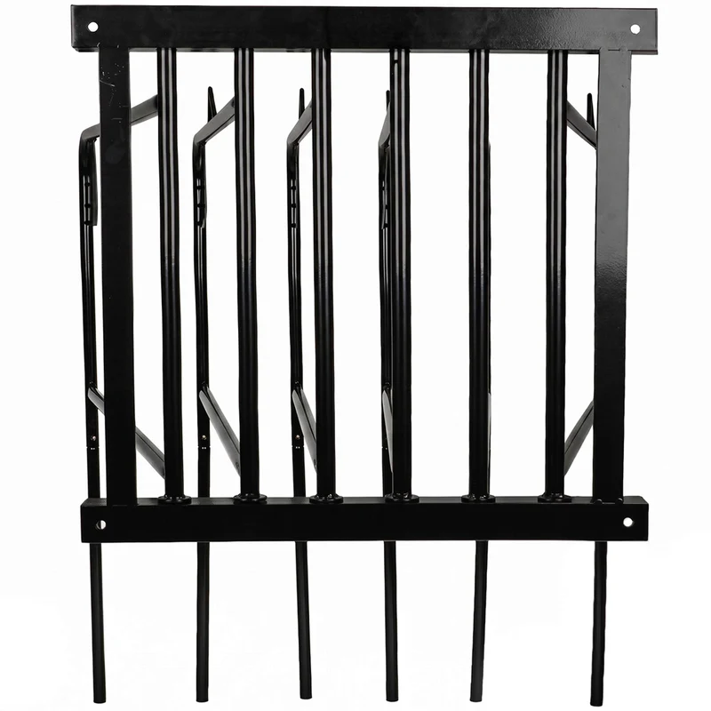 Agradi Horse Râtelier pour Couverture pour 6 Couvertures Metal S Noir