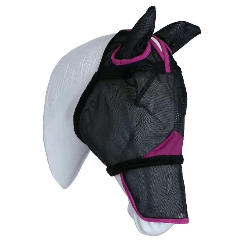 WeatherBeeta Masque Anti-Mouches ComFiTec Deluxe Durable Mesh avec Oreilles et Nez Noir/Violet