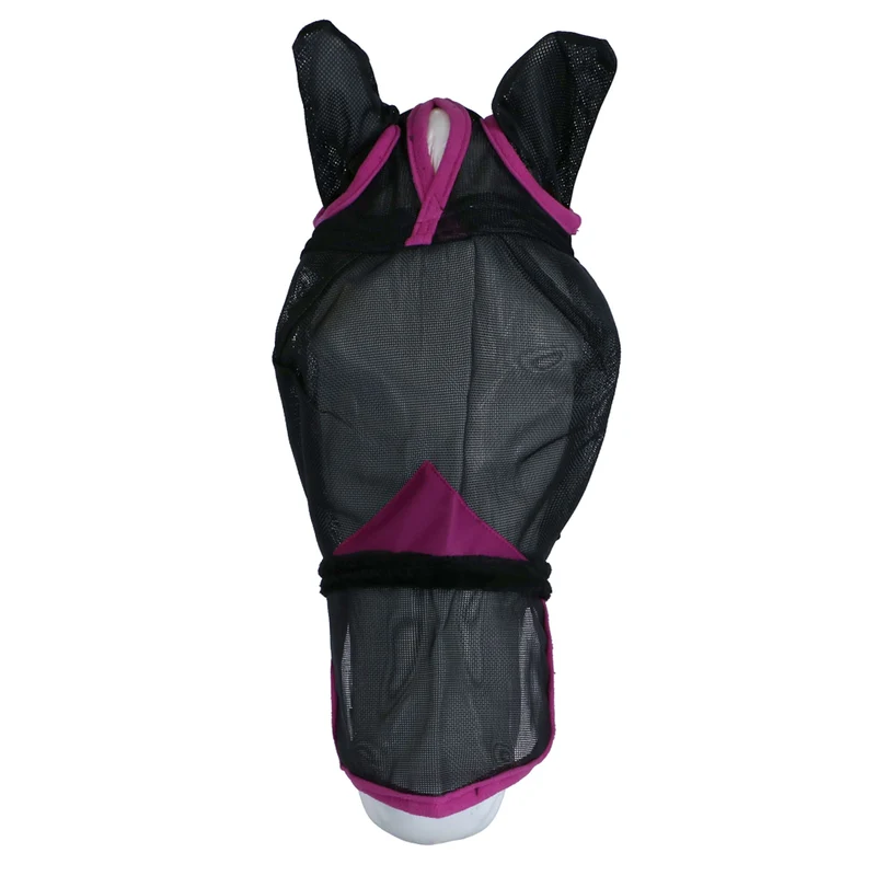 WeatherBeeta Masque Anti-Mouches ComFiTec Deluxe Durable Mesh avec Oreilles et Nez Noir/Violet