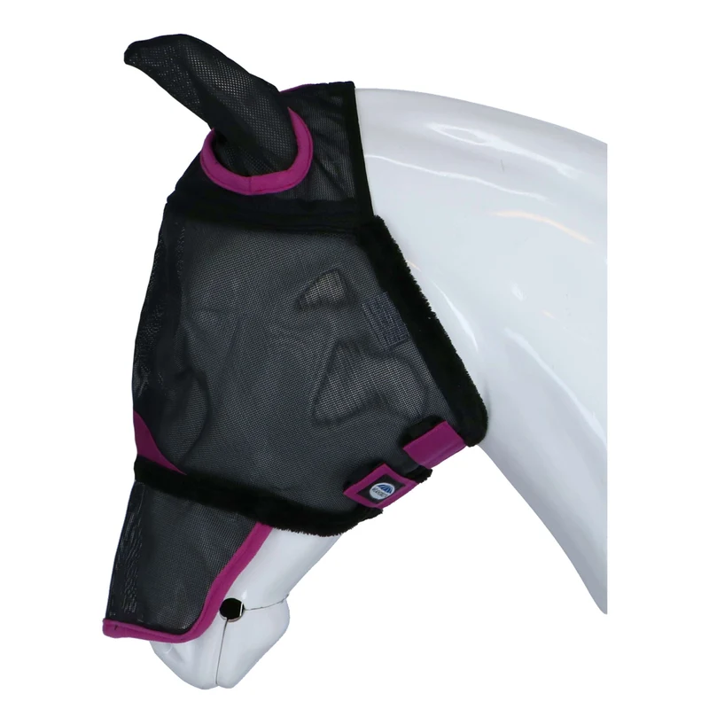 WeatherBeeta Masque Anti-Mouches ComFiTec Deluxe Durable Mesh avec Oreilles et Nez Noir/Violet