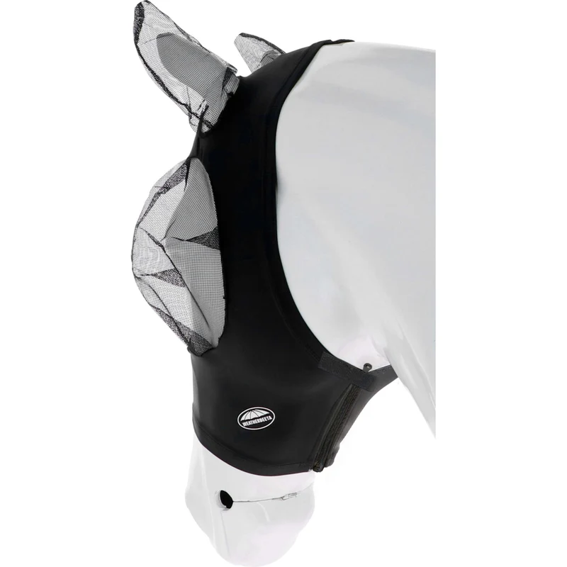 WeatherBeeta Masque Anti-Mouches Deluxe Stretch Bug avec Oreilles Noir