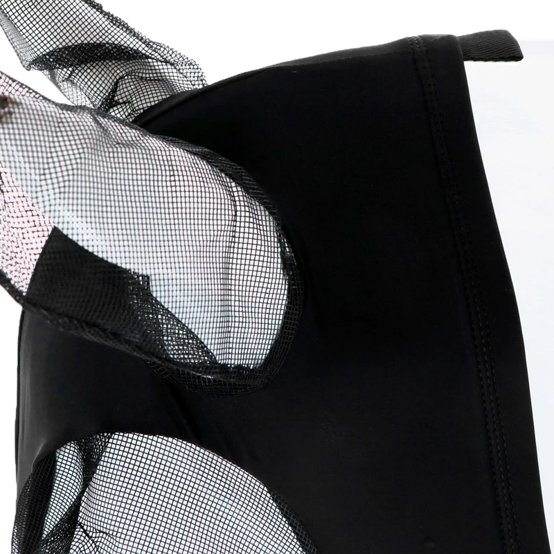 WeatherBeeta Masque Anti-Mouches Deluxe Stretch Bug avec Oreilles Noir