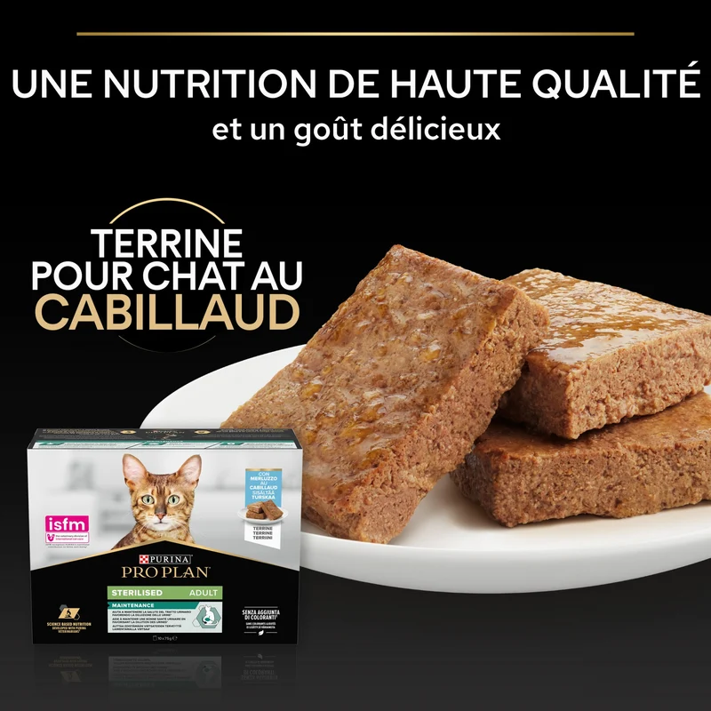 Pro Plan Nutrisavour Sterilised en mousse - pâtée chat