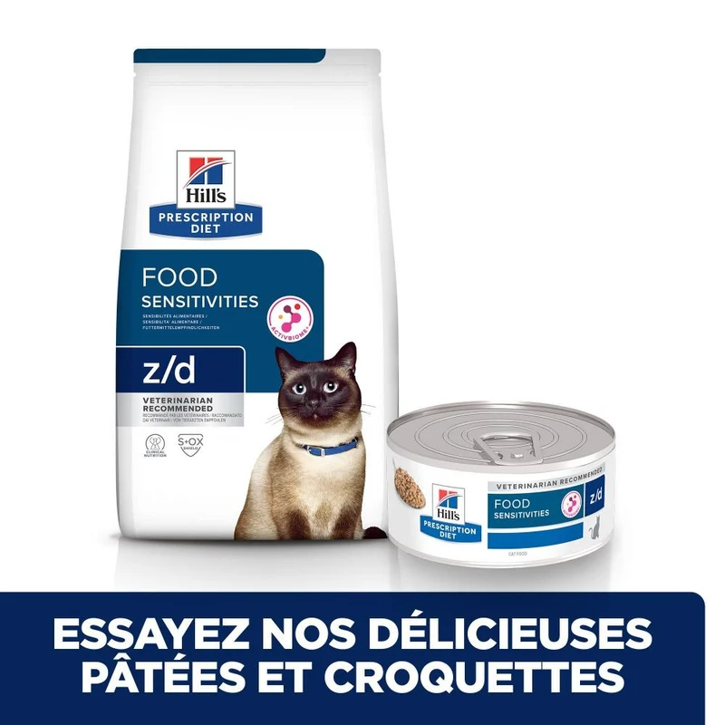 Hill's Prescription Diet z/d Food Sensitivities en boîtes - pâtée chat