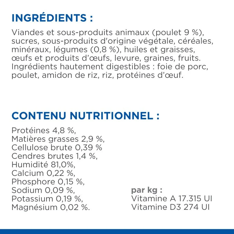 Hill's Prescription Diet i/d Digestive Care en mijotés au poulet - pâtée chien