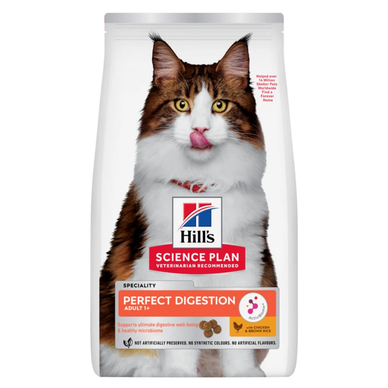 Hill's Science Plan Perfect Digestion Adult au poulet - croquettes chat