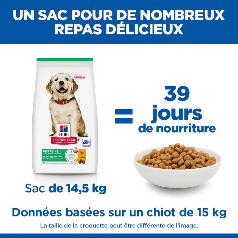 Hill's Science Plan Large Puppy au poulet - croquettes chiot