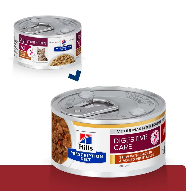 Hill's Prescription Diet i/d Digestive Care en mijotés au poulet - pâtée chat