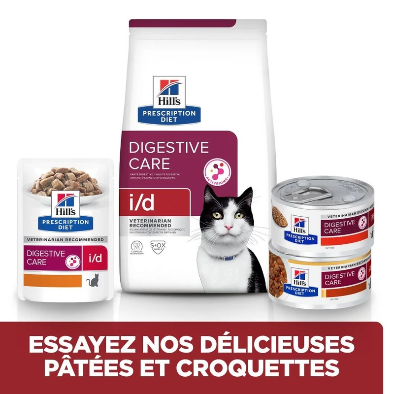 Hill's Prescription Diet i/d Digestive Care en mijotés au poulet - pâtée chat