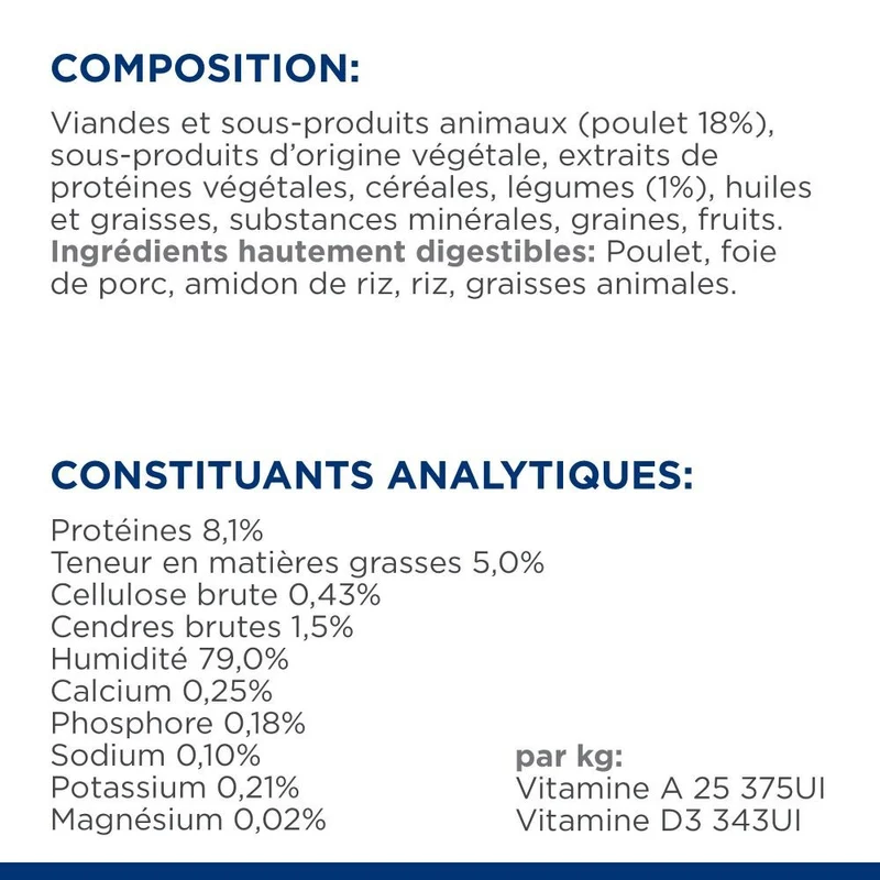 Hill's Prescription Diet i/d Digestive Care en mijotés au poulet - pâtée chat