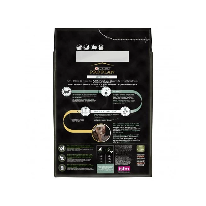 PRO PLAN LiveClear Sterilised Adult au Saumon - Croquettes pour chat