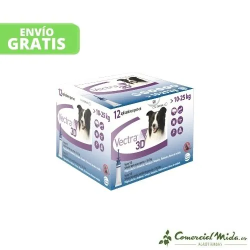 Pipettes antiparasitaires CEVA VECTRA 3D pour chiens