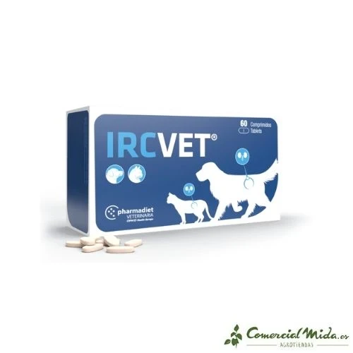 PHARMADIET Ircvet 60 Comprimés pour la Santé Rénale des Chiens et Chats
