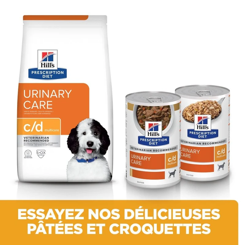 Hill's Prescription Diet c/d Urinary Multicare en mijotés au poulet - pâtée chien