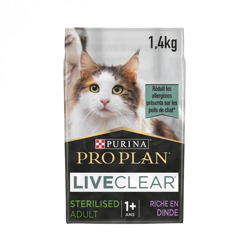 PRO PLAN LiveClear Sterilised Adult à la Dinde - Croquettes pour chat