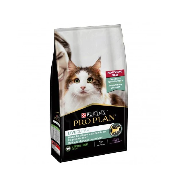 PRO PLAN LiveClear Sterilised Adult à la Dinde - Croquettes pour chat