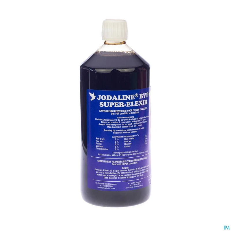 Jodaline Super Elixir | 1 liter fles | Voedingssupplement duiven