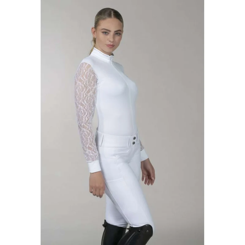 Schockemöhle T-shirt de Concours SPAlicia Lange mouwen Optical White