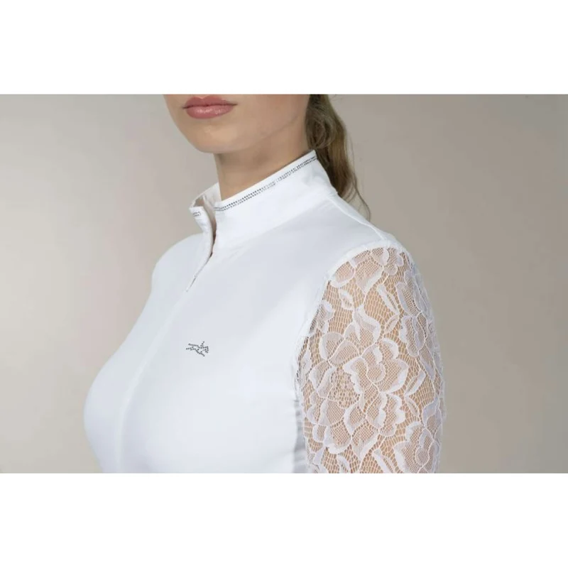Schockemöhle T-shirt de Concours SPAlicia Lange mouwen Optical White