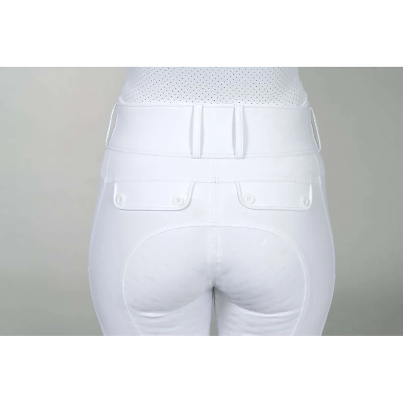 Schockemöhle Pantalon d'Équitation SPCarola Full Grip Optical White