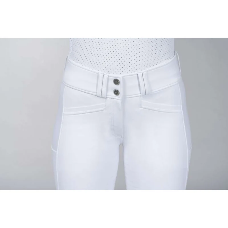 Schockemöhle Pantalon d'Équitation SPCarola Full Grip Optical White