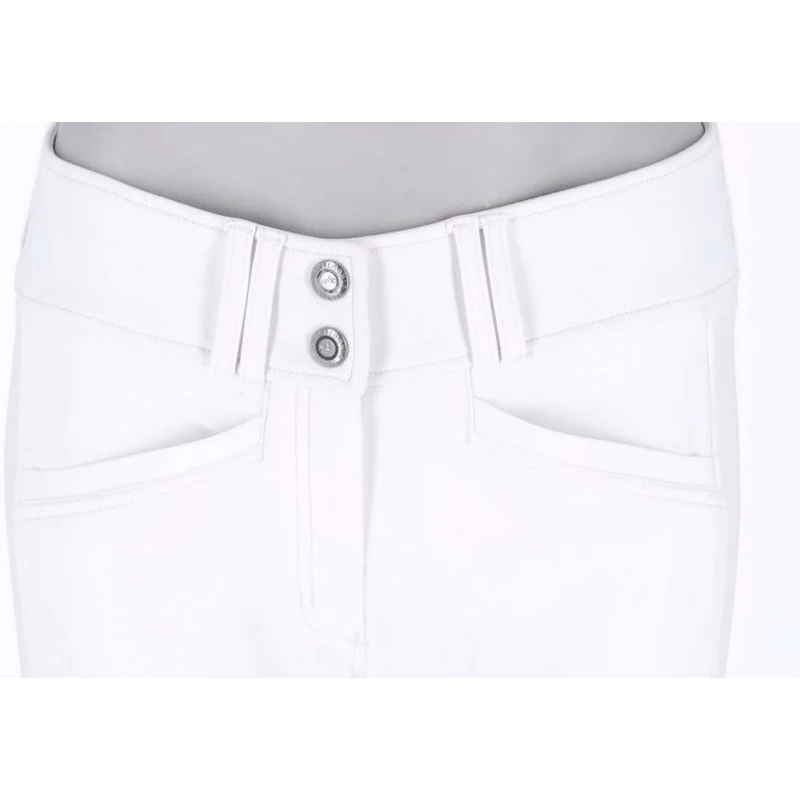 Schockemöhle Pantalon d'Équitation SPCarola Full Grip Optical White