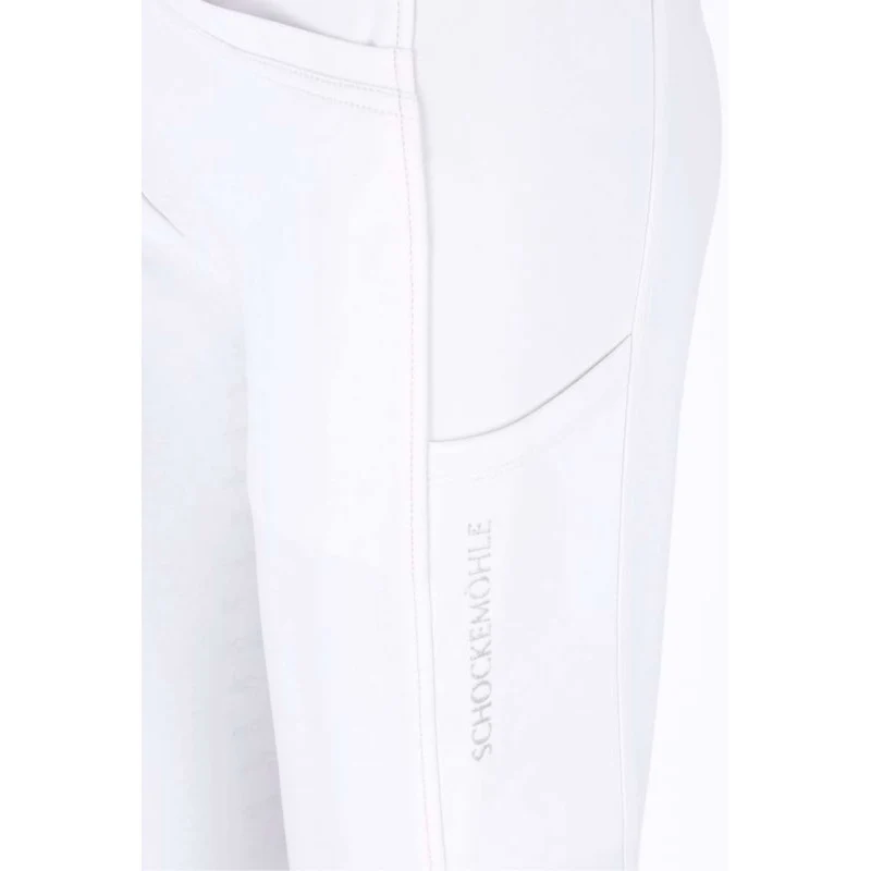 Schockemöhle Pantalon d'Équitation SPCarola Full Grip Optical White