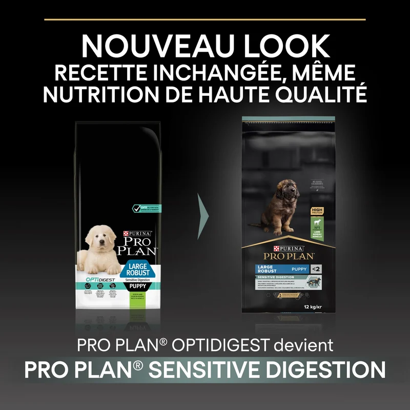 PRO PLAN Sensitive Digestion Large Robust Puppy à la Agneau- Croquettes pour chien