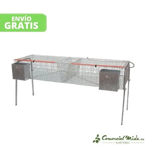 GÓMEZ Y CRESPO Cage économique-7 avec 2 départements pour lapins