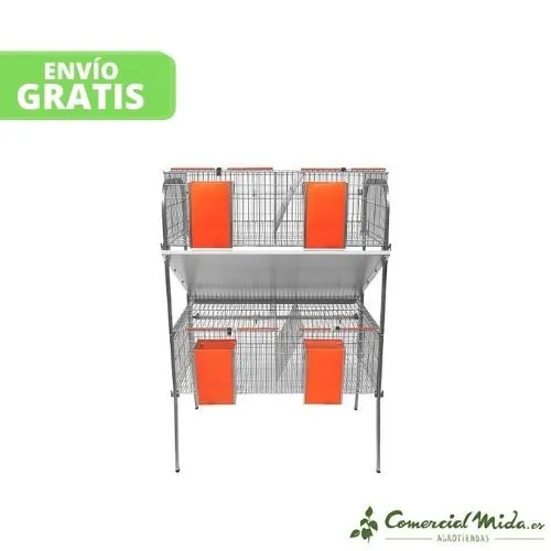 GÓMEZ Y CRESPO Cage économique-3 avec 4 départements pour lapins