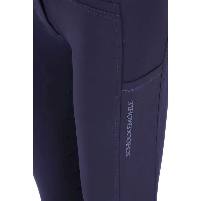 Schockemöhle Pantalon d'Équitation SPCarola Full Grip Bleu Foncé