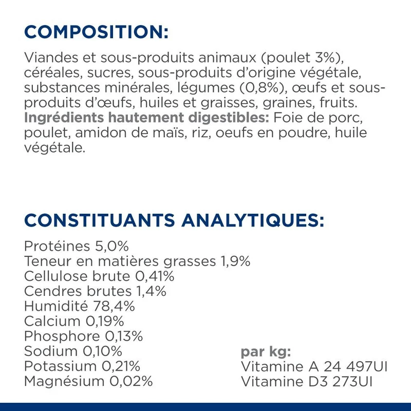 Hill's Prescription Diet i/d Digestive Care Low Fat en mijotés au poulet - pâtée chien