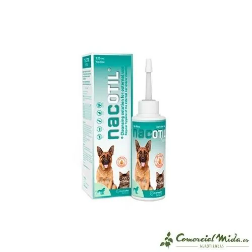PHARMADIET Nacotil Nettoyant pour Oreilles Animaux 125 ml