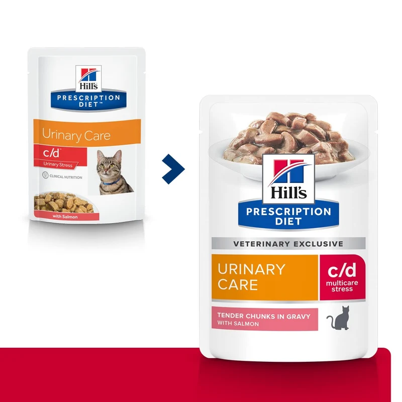 Hill's Prescription Diet c/d Urinary Care Multicare Stress en sachets - pâtée chat