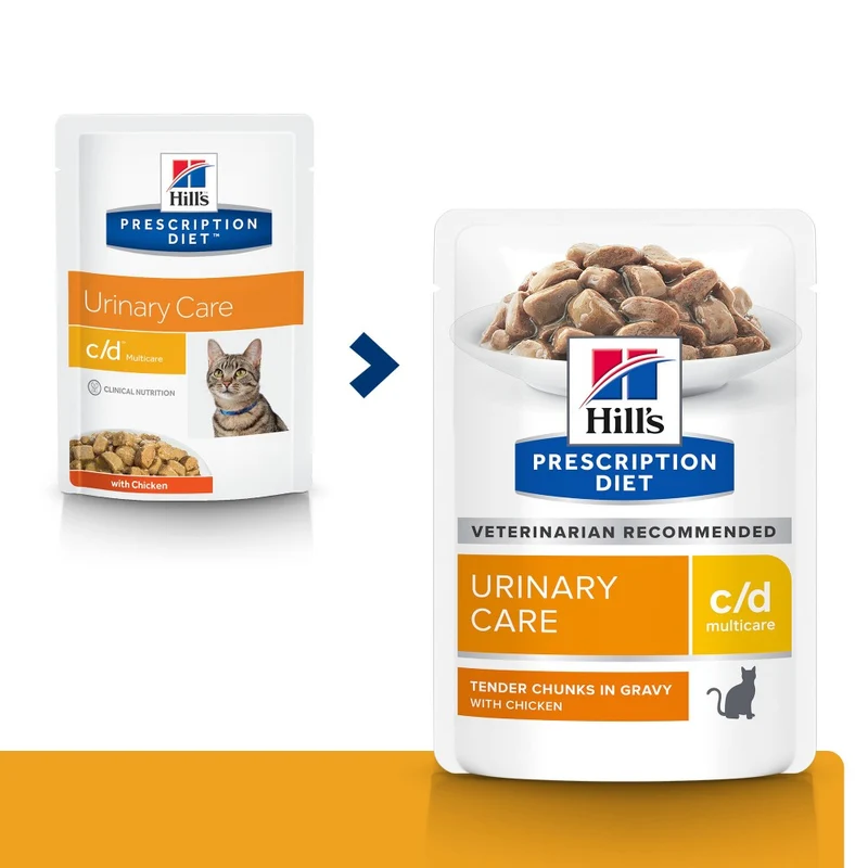 Hill's Prescription Diet c/d Urinary Care Multicare en sachets - pâtée chat
