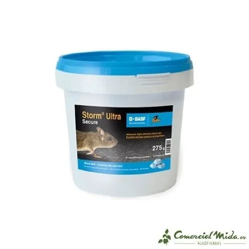 BASF Rodenticide STORM ULTRA SECURE Flocoumafen Bloc Appât