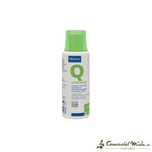 VIRBAC Sebomild Shampooing dermatologique pour animaux de compagnie 200 ml