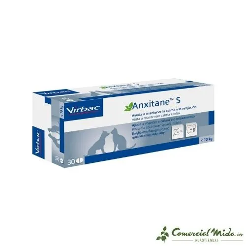 VIRBAC Anxitane 30 Comprimés Apaisant pour Animaux de Compagnie