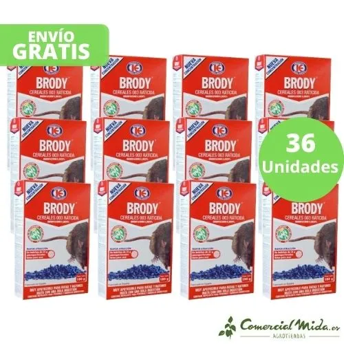 CÉRÉALES BRODY, Rodenticide Grain (Brodifacoum)