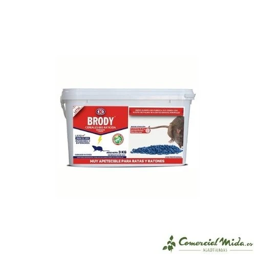 CÉRÉALES BRODY, Rodenticide Grain (Brodifacoum)