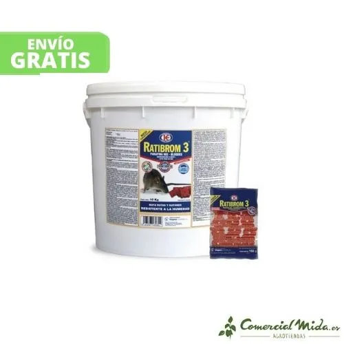 Appât RATIBROM 3 Blocs - Seau de 10 Kg
