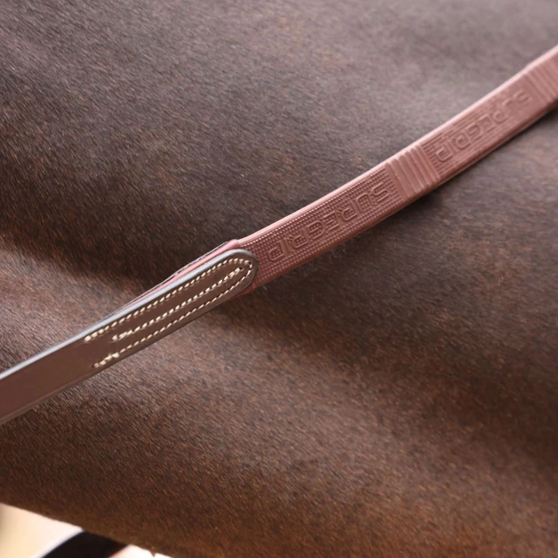 Velociti by Shires Rênes Lusso Elite Pro SureGrip Havane