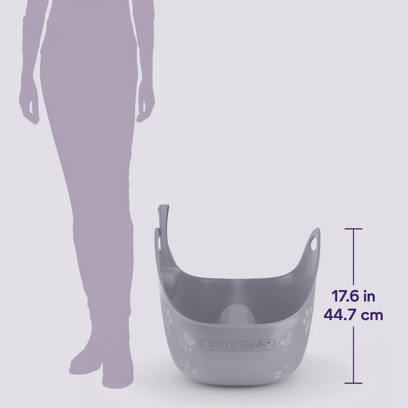 Bac à litière Litter Genie avec pelle Gris chat