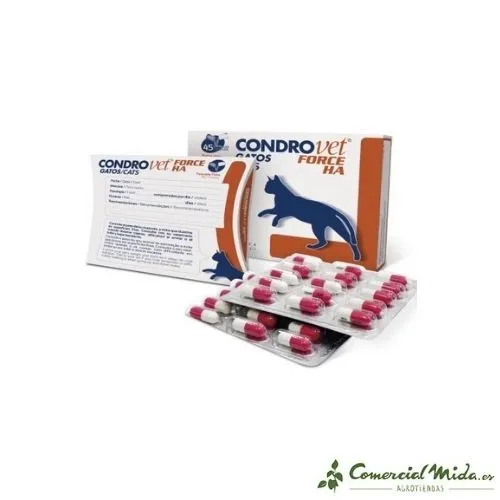 BIOIBERICA Condrovet Force Ha Soin des Articulations pour Chat