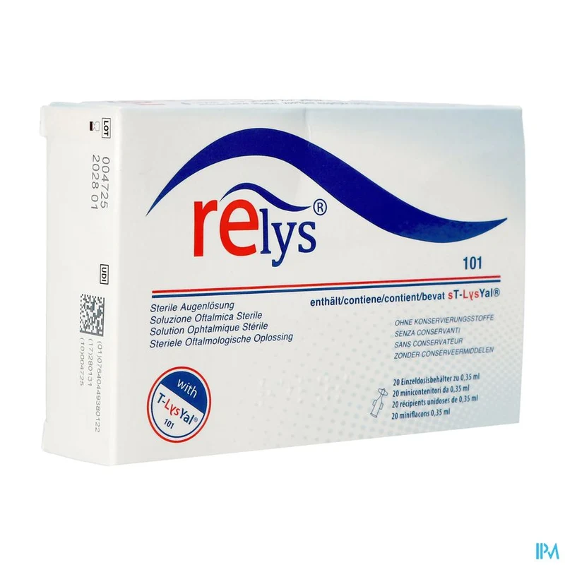 Relys Steriele Oftalmologische Oplossing 20x0,35ml