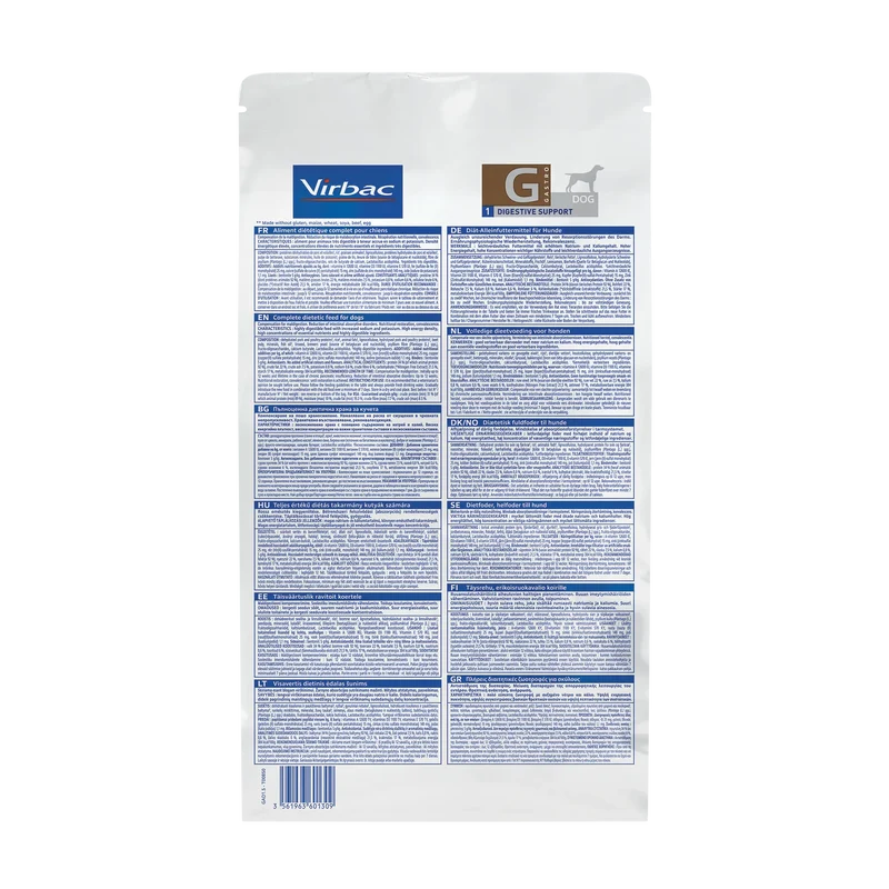 Virbac Veterinary HPM Diététique Gastro Digestive Support - croquettes chien