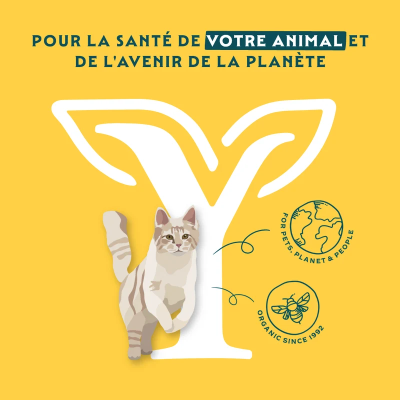 Yarrah bouchées bio sans céréales - pâtée chat