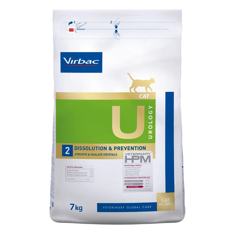 Virbac Veterinary HPM Diététique Urology Dissolution & Prevention - croquettes chat
