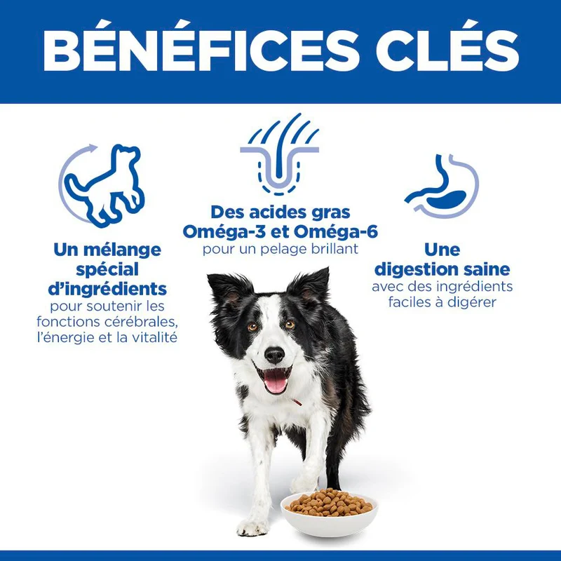 Hill's Science Plan Senior Vitality Medium Mature Adult 7+ au poulet - croquettes chien