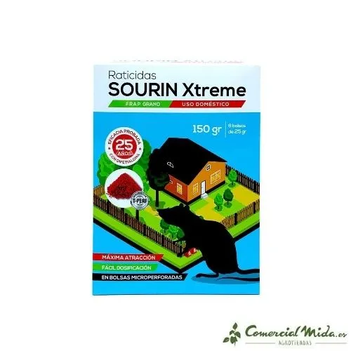 Rodenticide BAIT CEREAL Sourin Xtreme, Frap Grain/Mix